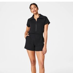 Spanx Air Essentials Half Zip Romper NWT